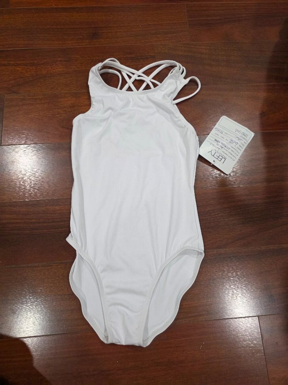NWT Lefty White crossback one piece swim suit